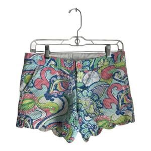 Lilly Pulitzer  The Buttercup Shorts Paisley Sand Dollar Sea
